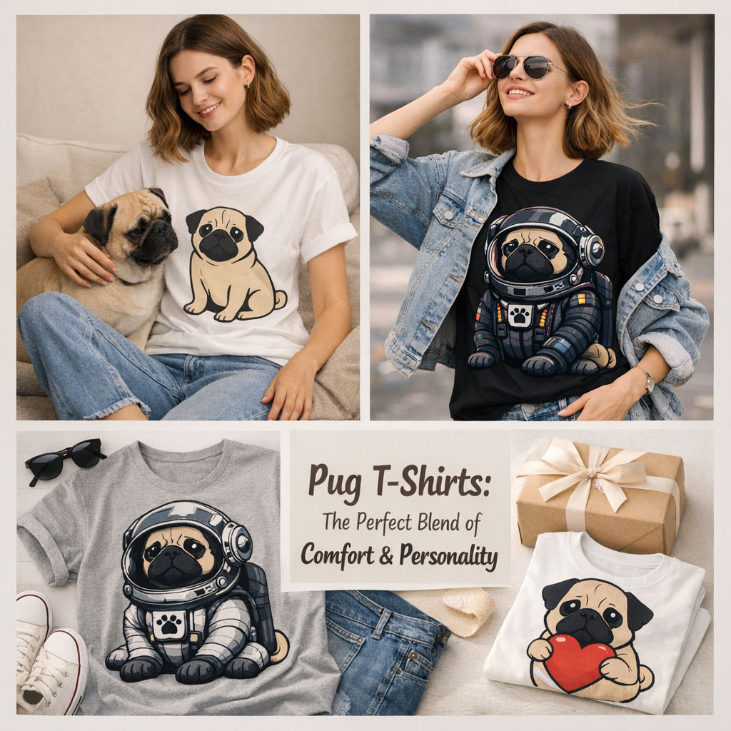 Pug T-Shirts: The Perfect Blend of Comfort and Personality