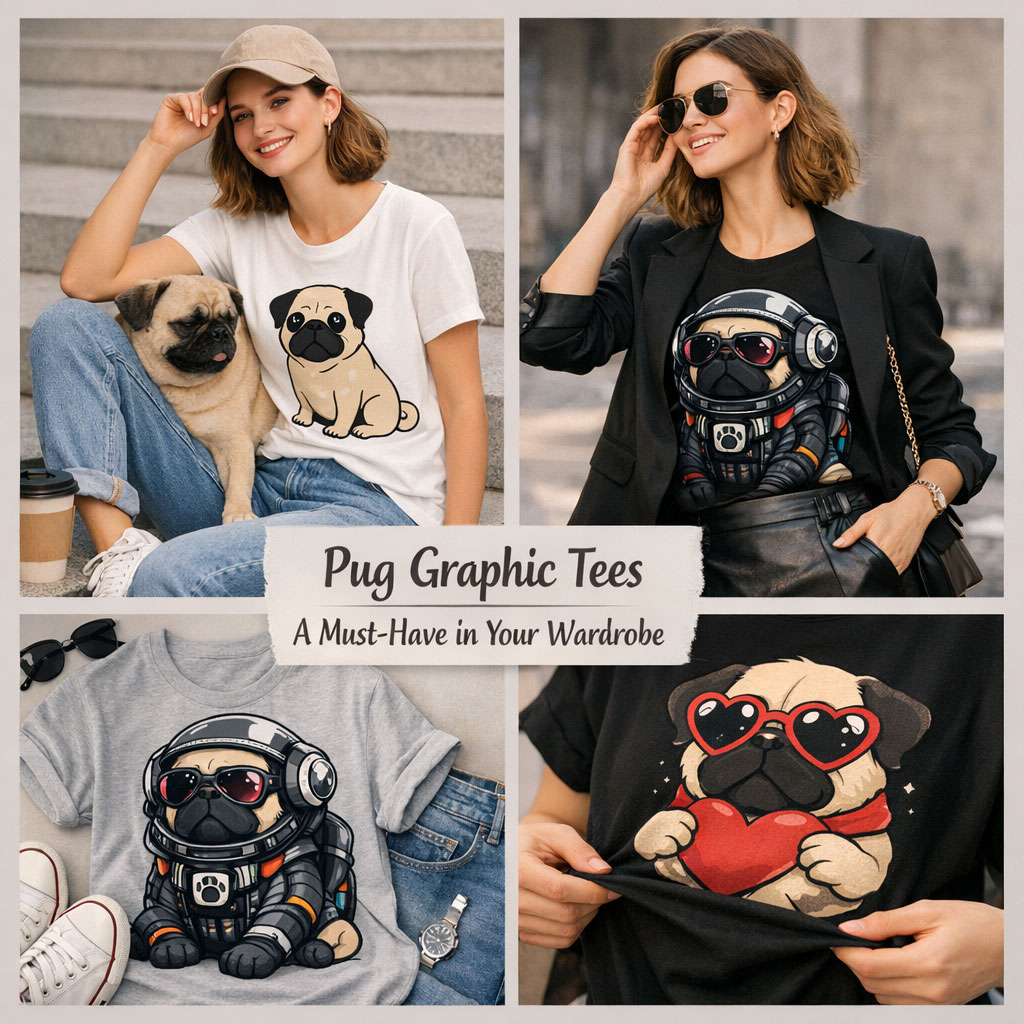 Why Pug Graphic Tees Are a Must-Have in Your Wardrobe